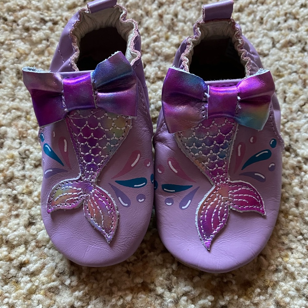 Robeez Baby Girl/Toddler Shoes Mermaid 12/18months NWOT